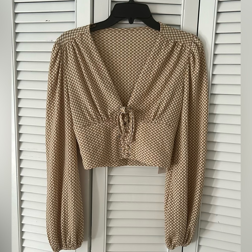 Cute Tan Crop Top